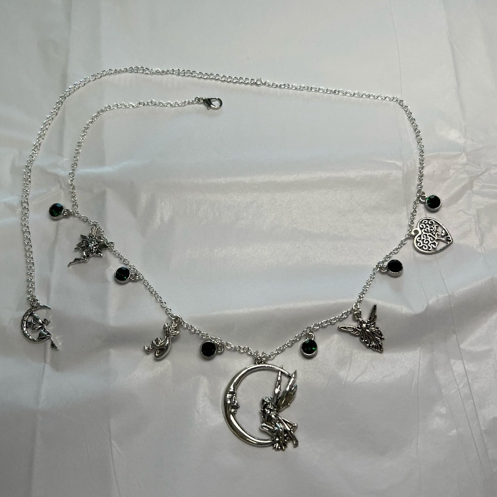 "Titania: Queen of the Faeries" Midsummer Night's Dream Handmade Fairy Necklace - Picture 12 of 16